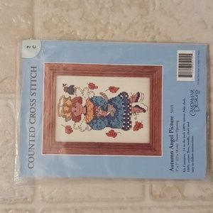 Candelaria Designs Counted Cross Stitch Kit 2C Autumn Angel Craft Hobby Sewing
